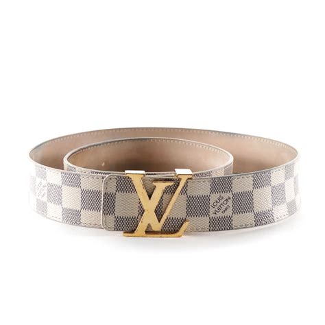 white lv belt real